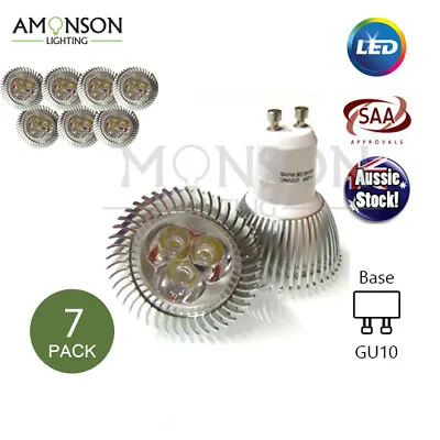 $126 • Buy 7 X NEW Amonson Lighting LED 3W Spotlight GU10 220V BULB GLOBE