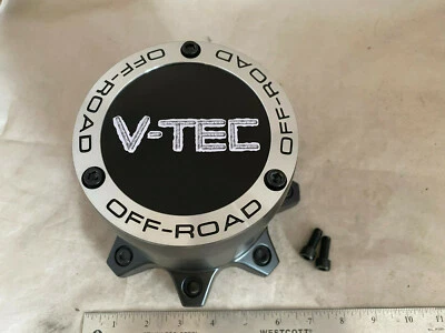 $49 • Buy V-Tec Off-Road Matte Black 8 Lug TALL Wheel Rim Hub Cover Center Cap C394-8L