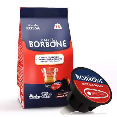 90 Compatible Capsules Nescafe Dolce Gusto Caffe 'borbone Miscela Rossa • $26.75