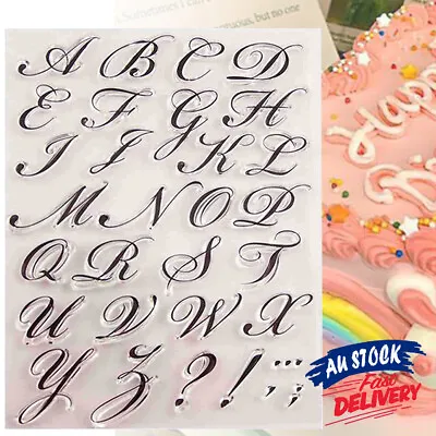 $10.49 • Buy Letter Alphabet Fondant Embosser Mold Stamp Biscuit Decor Cake Cookies Cutter