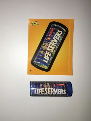 2011 Topps Wacky Packages Series 2 #6 Lifeservers Eraser And Sticker Card • $10.07