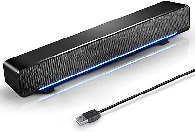 MARBOO Soundbar USB Powered Sound Bar Speakers For Computer Desktop Laptop PC • $14.44