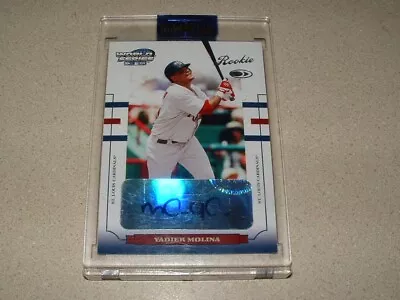 2004 Donruss World Series Yadier Molina Auto Signed Rookie Card /500 See Pics • $299.99