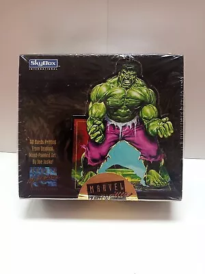 1992 Skybox Marvel Masterpieces Trading Cards 36 Packs FACTORY SEALED BOX!!! 2B • $349.99