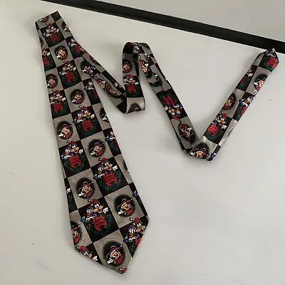 Vintage Disney Mickey Unlimited Mickey Mouse Christmas Necktie Donald Duck Goofy • $17