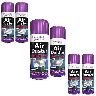 £11.49 • Buy 400ml Air Duster Aerosol Spray Cans Compressed Clean Keyboard & Electronics 9954
