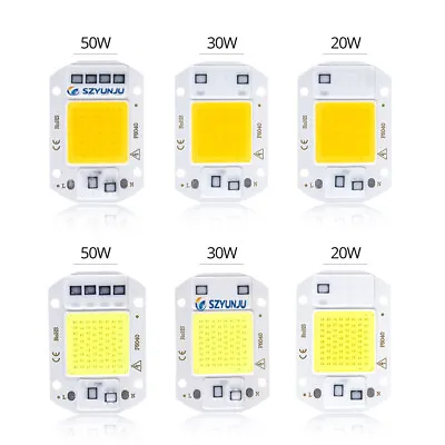 COB LED Lamp Chip 50W 30W 20W 110V 220V DIY LED Bulb Flood Light Diode Spotlight • $1.21