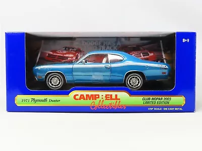 1:18 Scale RC Ertl American Muscle #29330P Die-Cast 1971 Plymouth Duster - Blue • $79.95