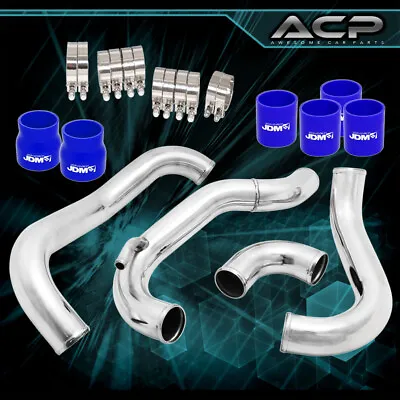 Front Mount Aluminum Intercooler Piping Kit Blue For 89-94 240SX 180SX CA18DET • $65.99