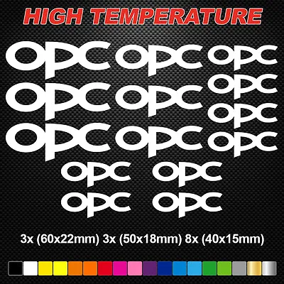 Fits Opc Hi-temp Premium Brake Caliper Decals Stickers Cast Vinyl Opel • $6.95