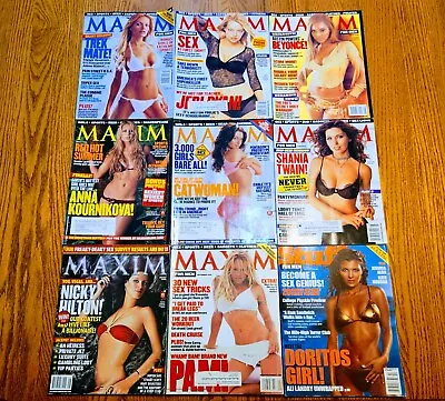Maxim Magazines Lot Of 9 Issues 2000's Lot #7 • $0.99