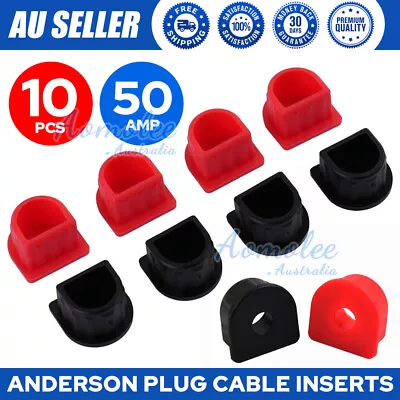 10x Waterproof 50A Anderson Plug Cable Seal Caps Inserts Covers 5 Pairs 4x4 4WD • $9.95