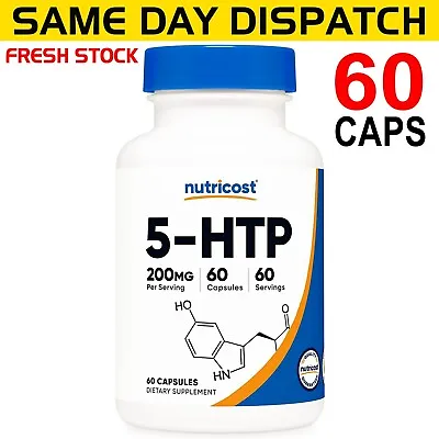 Nutricost 5 HTP 200mg 60 Capsules PREMIUM Quality  FAST Post • $34.50