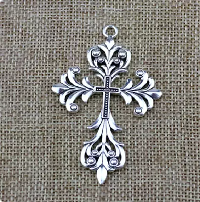 Large CELTIC CROSS CHRISTIAN MEN Pendant On 925 Sterling Silver 20  Necklace GOD • $13.89