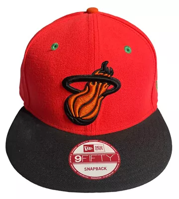 NBA Miami Heat Hardwood Classics Neon New Era 9Fifty Snapback Hat Cap Adult Size • $29.99