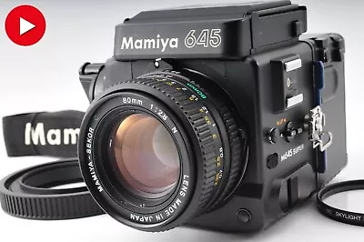 🎦[ NEAR MINT ] Mamiya M645 Super Waist Level Finder W/Sekor C 80mm F2.8 N JAPAN • $769.99