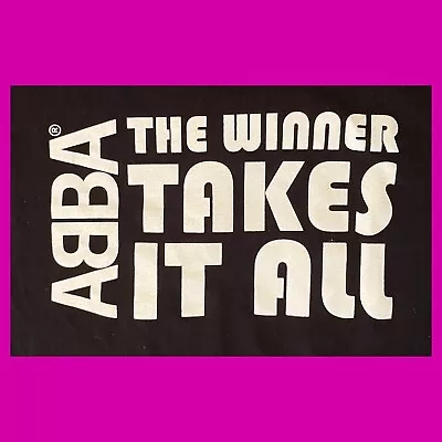£23.66 • Buy Rare ABBA Museum Women's Shirt LARGE Cotton Stockholm Sweden WINNER TAKES IT ALL