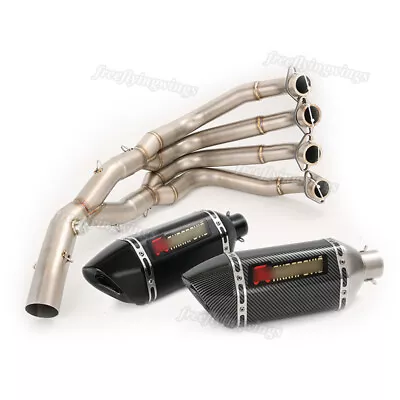 For Yamaha YZF R6 2006-2016 Full Exhaust System Pipe Header Muffler Slip-on 51mm • $505