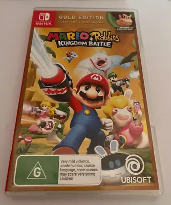 Mario + Rabbids Kingdom Battle Nintendo Switch 2017 Pal *No Code* • $20