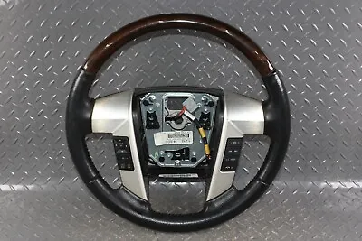 09-14 F150 Black Leather Platinum Woodgrain Steering Wheel Radio Cruise Controls • $299.99