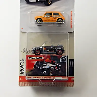 Matchbox Lot Of 2 Mini Coopers Mini S. Cabriolet And '64 Austin Mini Cooper Taxi • $12.99