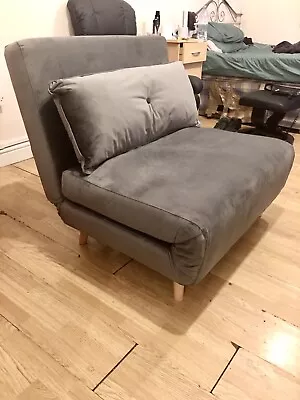 HABITAT Foldable Sofa Chair Bed (Velvet) • £99.99