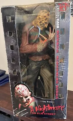 Freddy Krueger 18  Talking McFarlane Movie Maniacs 1/4 Figure Nightmare Elm St. • $51