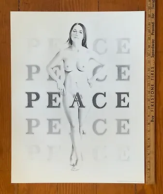 Pop Art Mel Ramos 1970  ‘PEACE’ Nude Lady Litho Promotional Print • $60