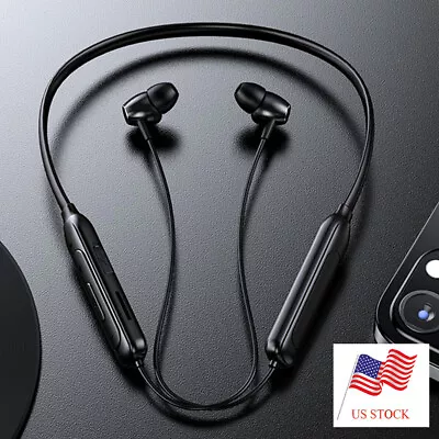 Wireless Magnetic Sport Earphone Bluetooth 5.0 Headset Earbuds With Microphone • $15.80