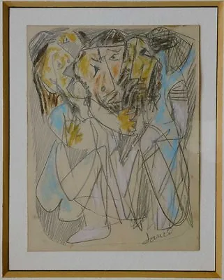 Signed MARCEL JANCO Drawing Avant-garde  DADA  Israel Romania Modern Art Jewish • $790