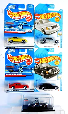 Hot Wheels & Redlines-  Mercedes-Benz  300 SL/SLK/C-Class/500E- Lot Of 5. • $75