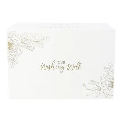 Wedding Wooden 30x20cm Wishing Well Decorative Card Box Engagement Decor White • $62