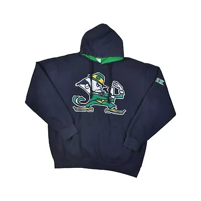 Vintage University Of Notre Dame Fighting Irish Hoodie Navy Medium • £25