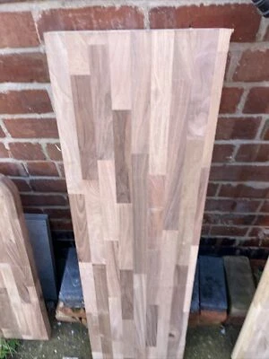 Solid Walnut Kitchen Worktop Off Cut 60mm Thick 1195mm X 355mm N14-2 • £60