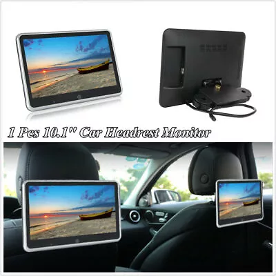 1pcs 10.1'' HD Ultra-thin Car Headrest Monitor Video Player Bluetooth AUX USB FM • $147.89