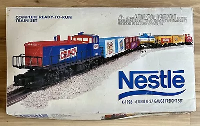 K-Line Trains NESTLE 7 Unit O-27 Gauge Electric Train Set - Candy Advertising • $179.99