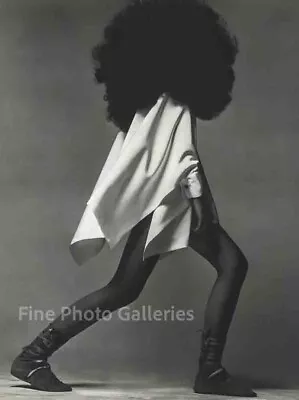 1967 Vintage RICHARD AVEDON Female Fashion Retro Afro Hair NYC Duotone Photo Art • $187.24