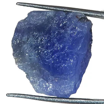 Untreated Blue TANZANITE ROUGH Gemstone For Jewelry 25.55 CTs 17x19x9 Mm Mi_19 • £8.99