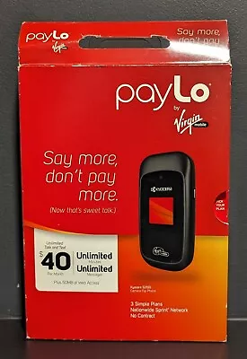 Kyocera Luno S2100  Black (Virgin Mobile) Cellular Phone NEW OPEN BOX • $19.99