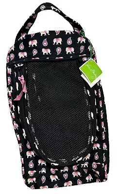 Vera Bradley Pink Elephants Shoe Bag • $20.99