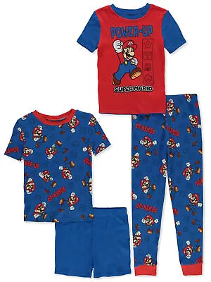 Super Mario Boys' 4-Piece Pajamas Set • $28.99