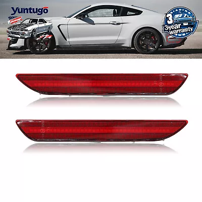 For 2015-2023 Ford Mustang Replace Red Lens LED Rear Side Marker Lights Lamps • $17.24