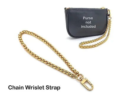 Gold Braided Metal Wristlet Chain Strap Handle For Pochette Accessoires Clutch • $22.90