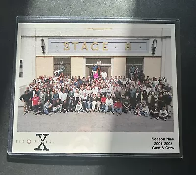 X-Files Rare Final Season 9 Crew Photo • $99.99