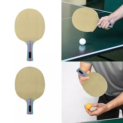 Table Tennis Racket Pingpong Paddle Wood Offensive Sweat • $28.09