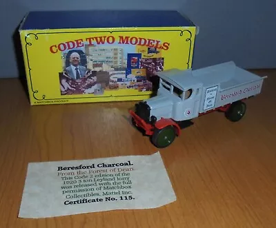 Matchbox Yesteryear Y9 Leyland 3 Ton Lorry Beresford Coal Light Grey Code 2 • £29.99