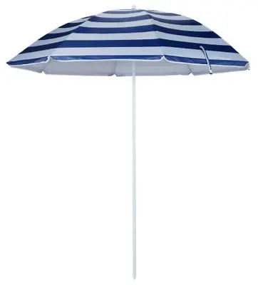 $28.50 • Buy 2M Outdoor Stripe Beach Umbrella Sun Shade Shelter Adjustable Height Easy Storag