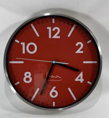 Michael Graves - 11 3/4  Modern Decorative RED Wall Clock • $50