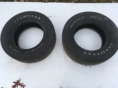 Goodyear Vintage Polyglass GT  F 60 14 Tires  Ford Dodge Chevy W/ Nos Fit • $398
