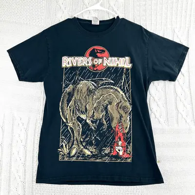 Vintage JURASSIC PARK Shirt Mens M 'RIVERS OF NIHIL' T-REX Graphic Tee RARE! • $45